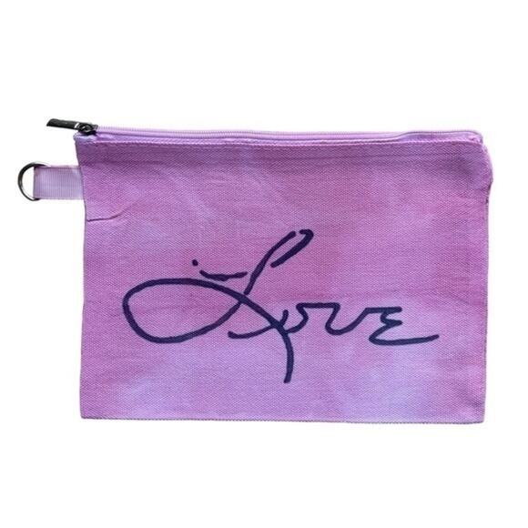 Makeup Bag Love Tie-Dye Toiletry Pouch Handcrafted - Picture 9 of 9